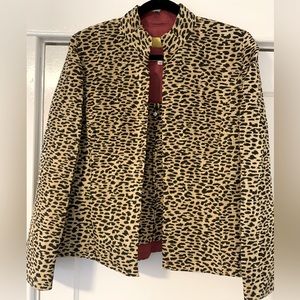 Animal print jacket and top